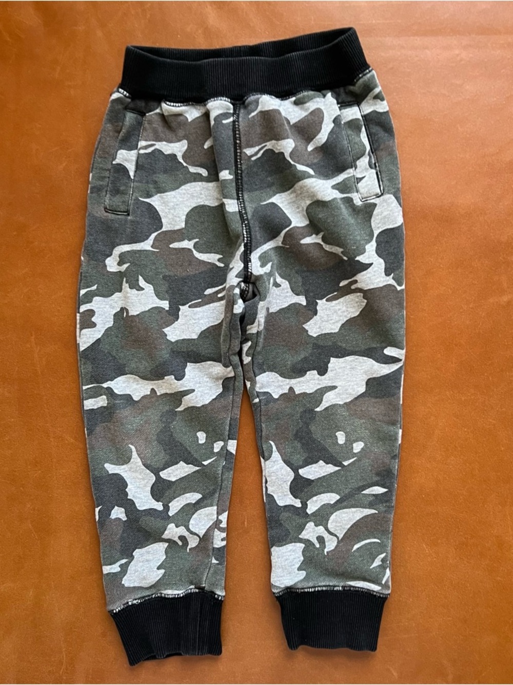 APPAMAN Grey Camo Joggers, 3T